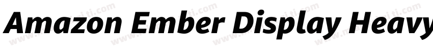 Amazon Ember Display Heavy字体转换